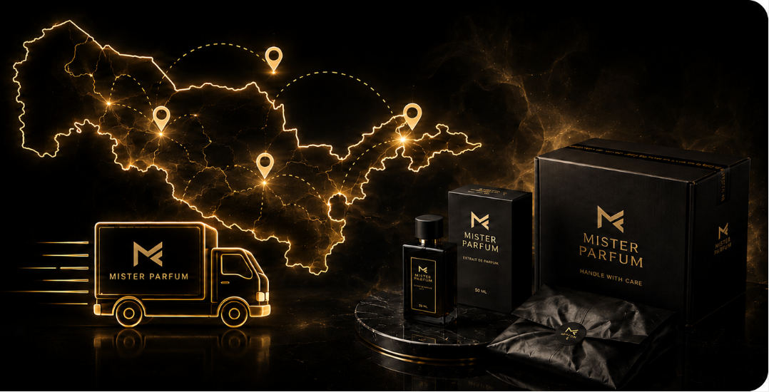 O‘zbekiston bo‘ylab Mister Parfum yetkazib berishi, atir va firmaviy qadoq